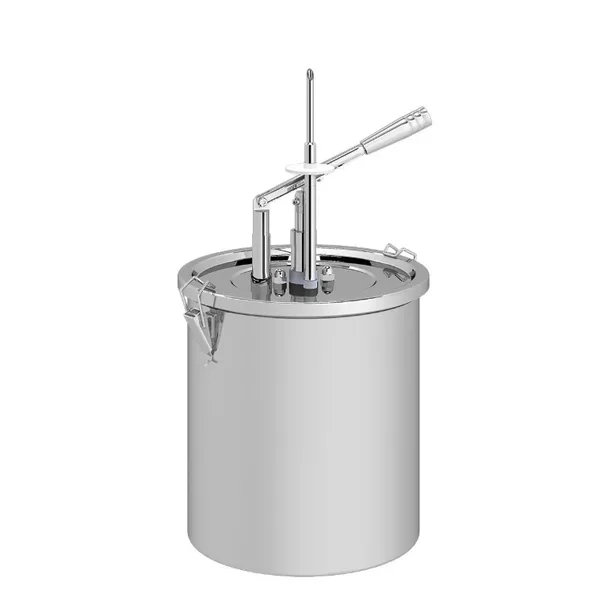 KALANDO Paslanmaz Çelik Kollu Enjekte Dolum İğneli 10 Litre Hazneli Sos Pompası 420109