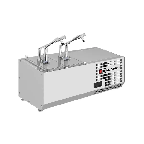 KALANDO Soğutmalı Paslanmaz Çelik 2'li 2x5.25 Litre Hazneli Sos Pompası GN 1/4 540101