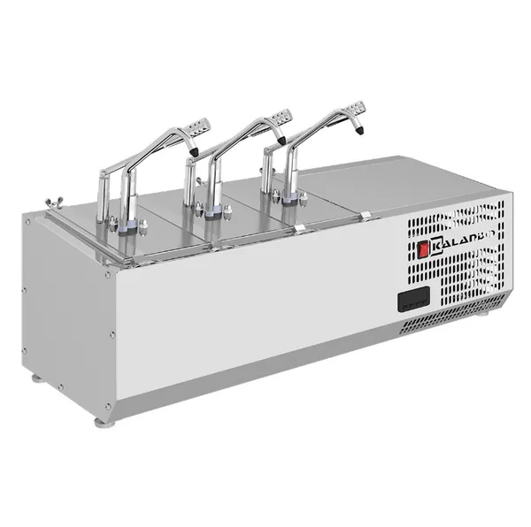 KALANDO Soğutmalı Paslanmaz Çelik 3'lü 3x5.25 Litre Hazneli Sos Pompası GN 1/4 540102