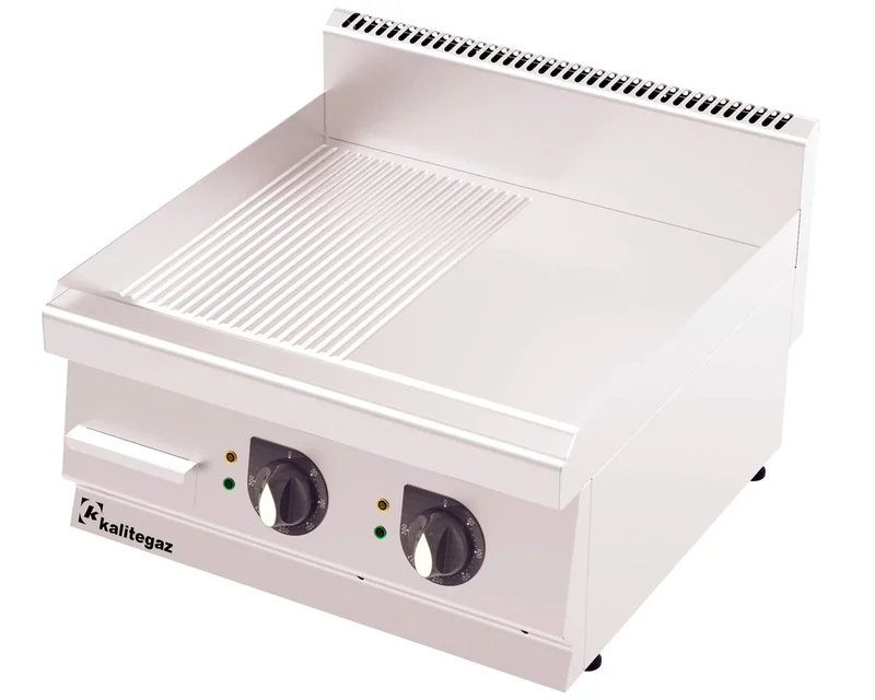 Kalitegaz Elektrikli Pleyt Izgara Yarı Oluklu 60x60x29 Cm GS6060E Rinnova