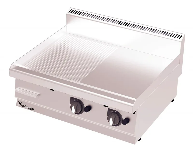 Kalitegaz Elektrikli Pleyt Izgara Yarı Oluklu 80x70x29 cm GS8070E Rinnova
