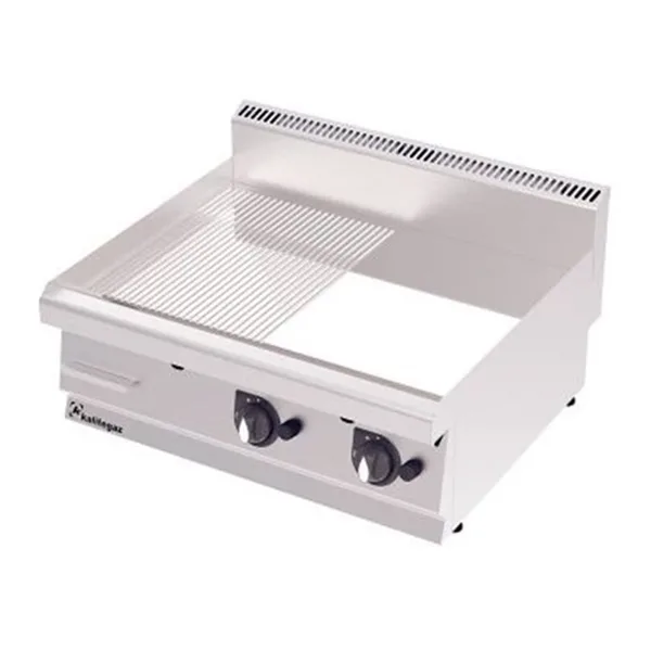Kalitegaz Elektrikli Pleyt Izgara Yarı Oluklu Krom Kaplı 120x70x29 cm GS1270EC