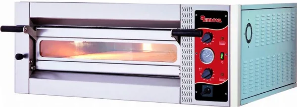 Kalitegaz Elektrikli Pizza Fırını 6x30 cm Pizza Kapasiteli Tek Katlı Manuel E6301WA Rinnova