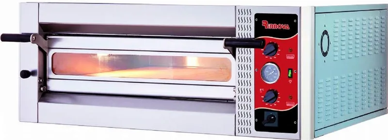 Kalitegaz Elektrikli Pizza Fırını 6x30 cm Pizza Kapasiteli Tek Katlı Manuel E6301WA Rinnova