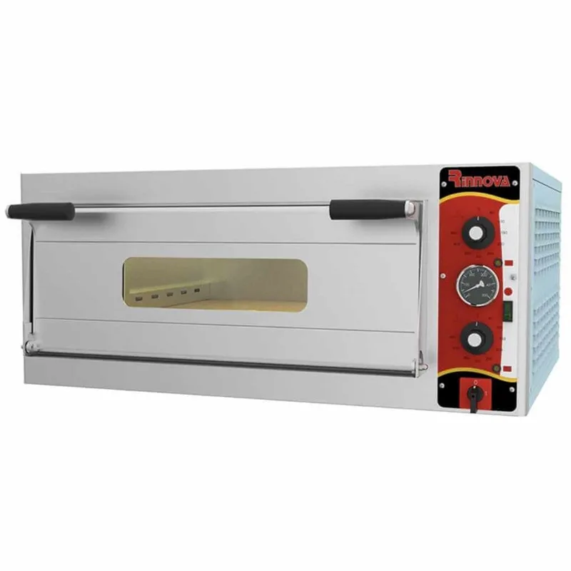 Kalitegaz Elektrikli Pizza Fırını 4x33 cm Pizza Kapasiteli Tek Katlı Manuel E4331AB Rinnova