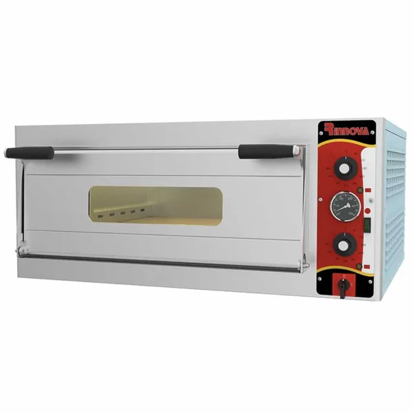 Kalitegaz Elektrikli Pizza Fırını 6x30 cm Pizza Kapasiteli Tek Katlı Manuel E6301WAB Rinnova