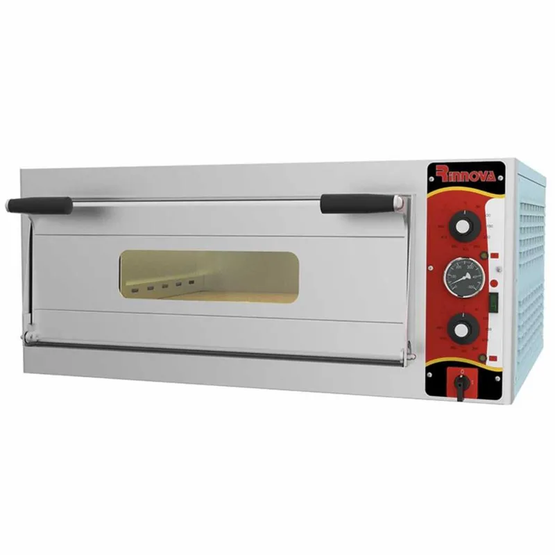 Kalitegaz Elektrikli Pizza Fırını 6x30 cm Pizza Kapasiteli Tek Katlı Manuel E6301WAB Rinnova