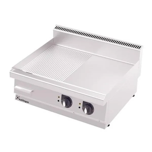 Kalitegaz Elektrikli Pleyt Izgara Krom Kaplı Yarı Oluklu 120x70x29 cm GS1270E