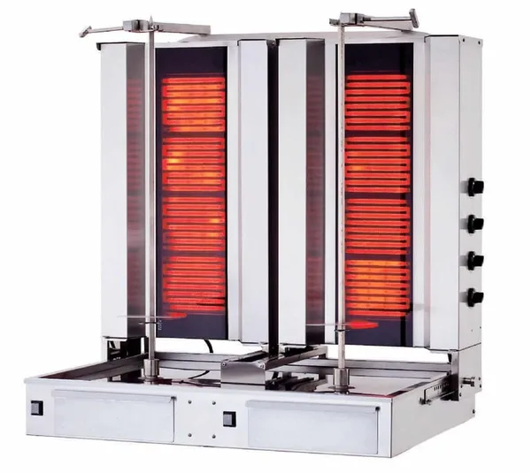 Kalitegaz 4+4 Gözlü Elektrikli Alttan Motorlu İkiz Model Döner Ocağı KLG171T