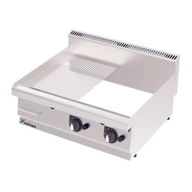 Kalitegaz Elektrikli Pleyt Izgara Yarı Oluklu Krom Kaplı 100x70x29 cm GS1070EC