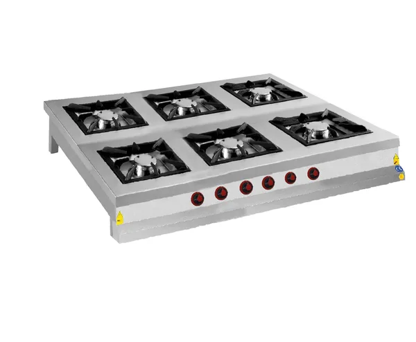 CSA 6 Lı Set Üstü Ocak Gazlı ve Lpg Li Ce Belgeli 150x100x25 cm KRCS.SOG.1510.CE
