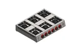 CSA Gazlı Ekonomik 6 Lı Ocak Set Üstü 90x60x18 cm KRCS.EOG.6 - 1