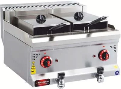 CSA Elektrikli Fritöz 9+9 Litre Set Üstü 60x60x30 cm KRCS.SFE.660