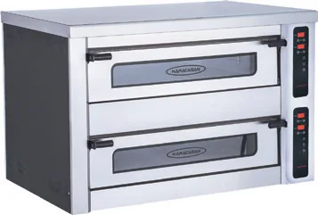 CSA Elektrikli Pizza Fırını Dijital Çift Katlı 30x6+6 Cm Pizza Kapasiteli KRCS.PFD.12