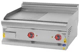 CSA Elektrikli Pleyt Izgara Yarı Oluklu Yüzey Set Üstü 80x70x30 cm KRCS.IZYE.870 - 1