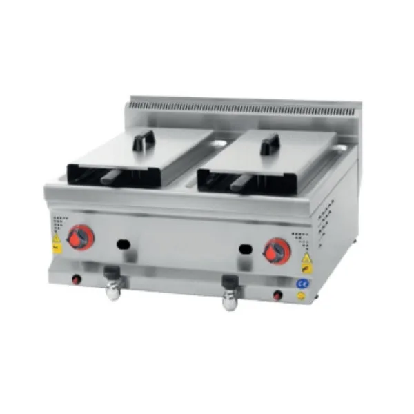 CSA Gazlı 8+8 Litre Set Üstü Fritöz 60x60x30 cm KRCS.SFG.660