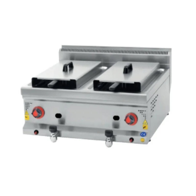 CSA Gazlı 8+8 Litre Set Üstü Fritöz 60x60x30 cm KRCS.SFG.660