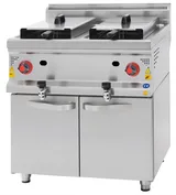 CSA Gazlı Fritöz 22+22 Litre Alt Dolaplı 80x90x85 cm CE Belgeli KRCS.DFG.890 - 1