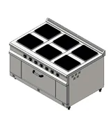 CSA 6 lı Elektrikli Kuzine 120x70x85 cm KRCS.FOE.1270 - 1