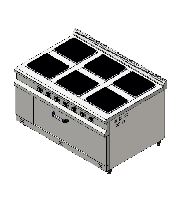 CSA 6 lı Elektrikli Kuzine 120x70x85 cm KRCS.FOE.1270