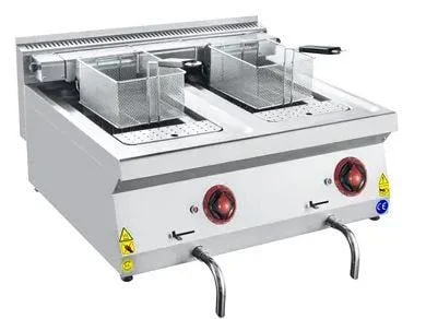 CSA Elektrikli Fritöz 12+12 Litre Kapasiteli 700 Seri 80x70x30 KRCS.ESFE.870