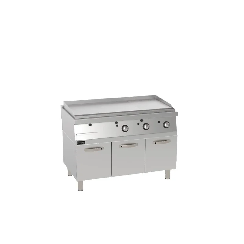 Kayalar Gazlı Yarı Düz Yarı Oluklu Izgara Alt Dolaplı 120x90x85 cm KIYOG12090