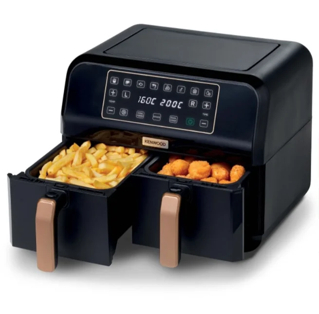 Kenwood 2 Hazneli Dual Airfryer 1700 Watt HFP70.000BK