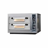 Maksan Elektrikli  Pizza Fırını Çift Katlı 4+4x25 Cm Kapasiteli Termometre Göstergeli PO-402T - 1