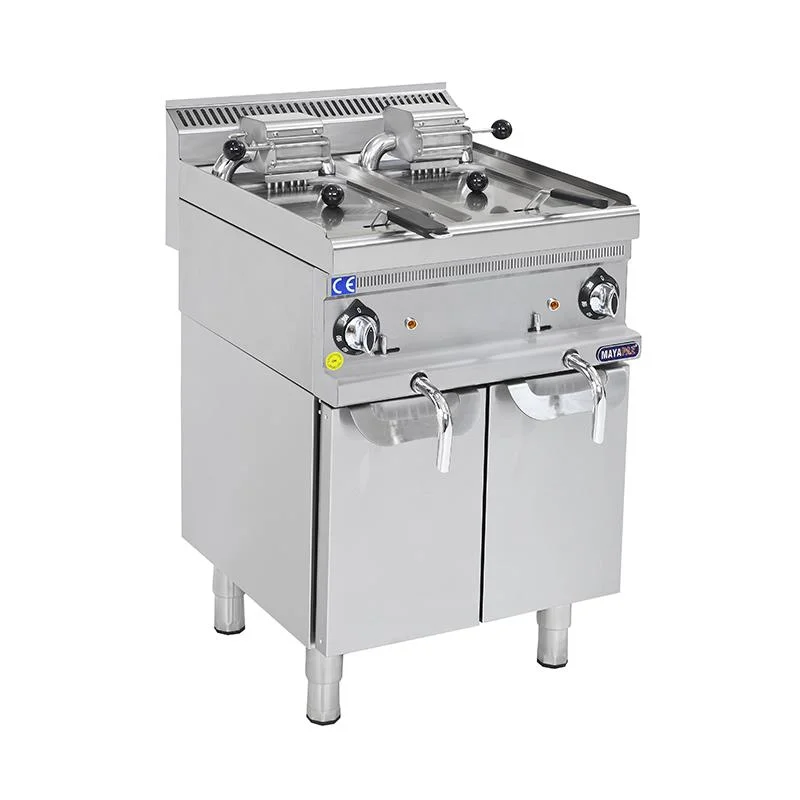Mayapaz 8+8 Litre Gazlı Fritöz Alt Dolaplı M-DFG 660