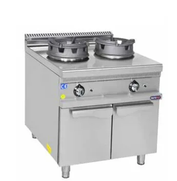 Mayapaz İkili Wok Ocak Gazlı Alt Dolaplı 80x90x85 cm M-DWOG 890