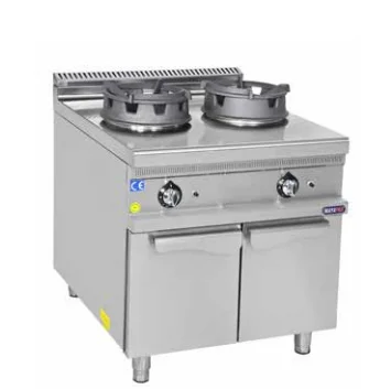 Mayapaz Üçlü Wok Ocak Gazlı Alt Dolaplı 120x90x85 cm M-DWOG 1290
