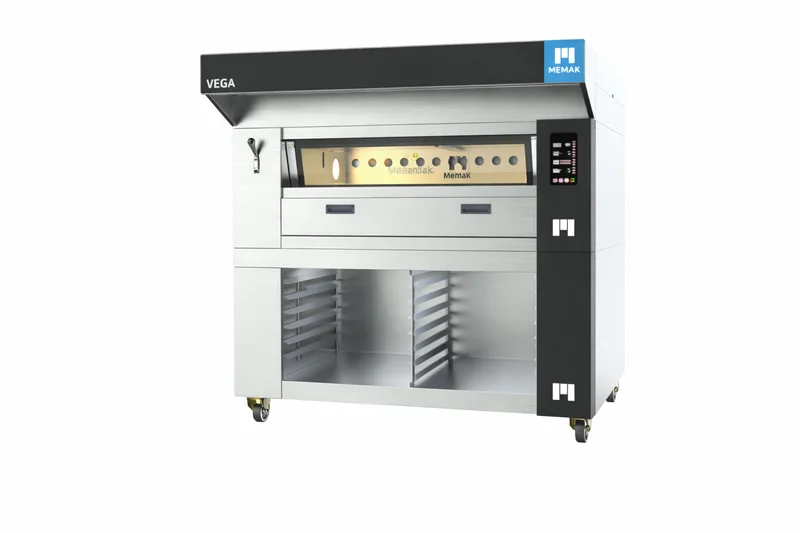 Memak Taş Tabanlı Tek Katlı Fermantasyon Davlumbazlı Doğalgazlı Fırın 120x80 VEGA128-1-F-D