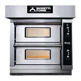 Moretti Forni Çift Katlı Taş Tabanlı Pizza Fırını Elektronik Kontrollü ID-D-60.60 - 1