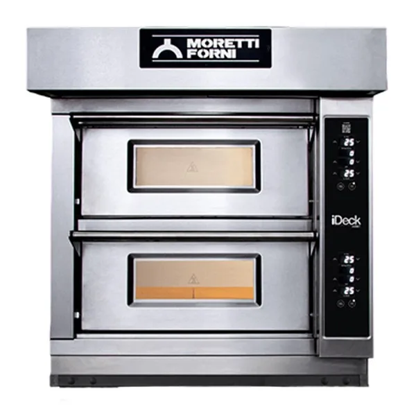 Moretti Forni Çift Katlı Taş Tabanlı Pizza Fırını Elektronik Kontrollü ID-D-60.60