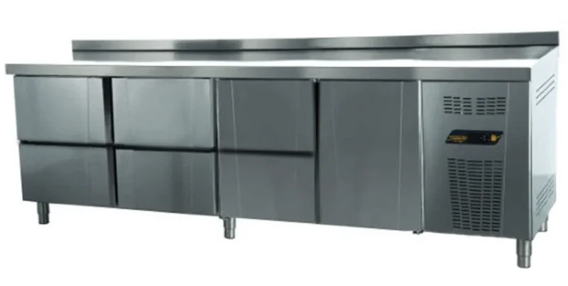 Ndustrio Tezgah Tipi Buzdolabı 6 Çekmeceli + 1 Kapılı Gastronorm Seri TPG-74-6D