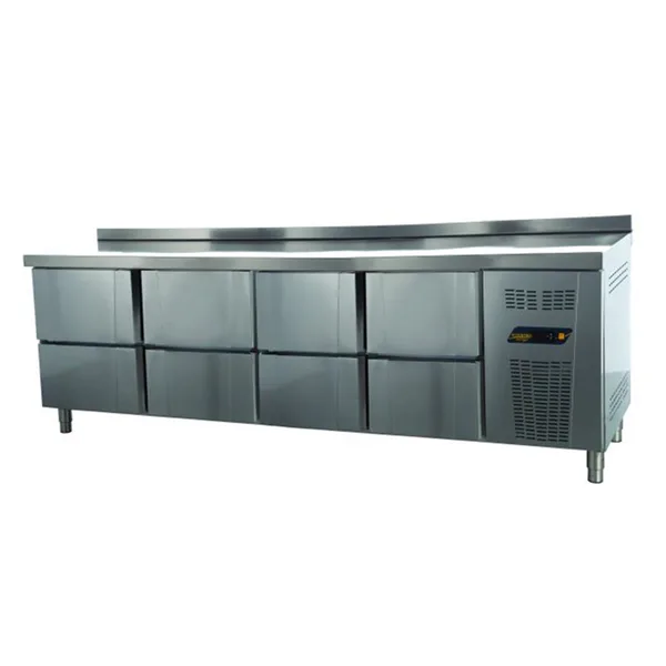 Ndustrio Tezgah Tipi Buzdolabı 8 Çekmeceli Gastronorm Seri TPG-74-8D