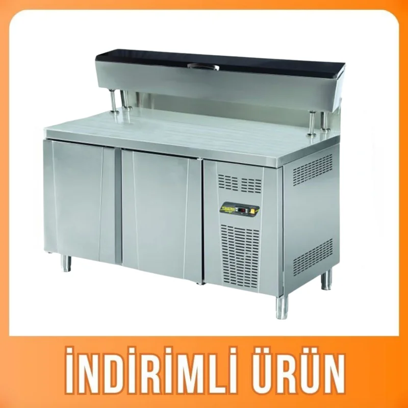 Ndustrio Tezgah Tip Make-up Buzdolabı 2 Kapılı Yüksek Ayaklı MUR-72-HL