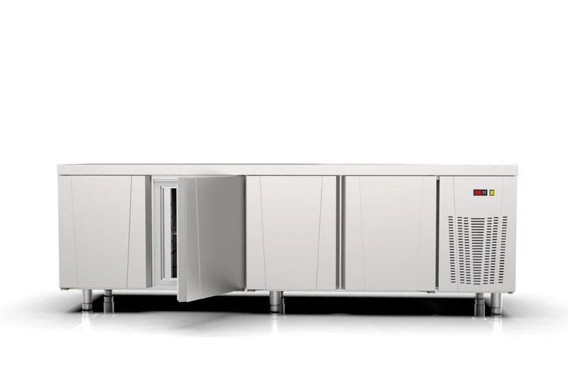 Ndustrio 4 Kapılı Tezgah Tipi Buzdolabı Sırtsız TPP-84-WOBS