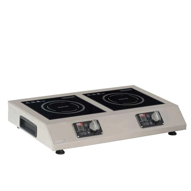 Omake Cam Yüzeyli İkili İndüksiyon Ocak, 2x2000 W, Elektrikli IND11.I25.2000.Z5F