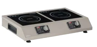 Omake Cam Yüzeyli İkili İndüksiyon Ocak, 2x2500 W, Elektrikli IND11.I25.2500.Z5F