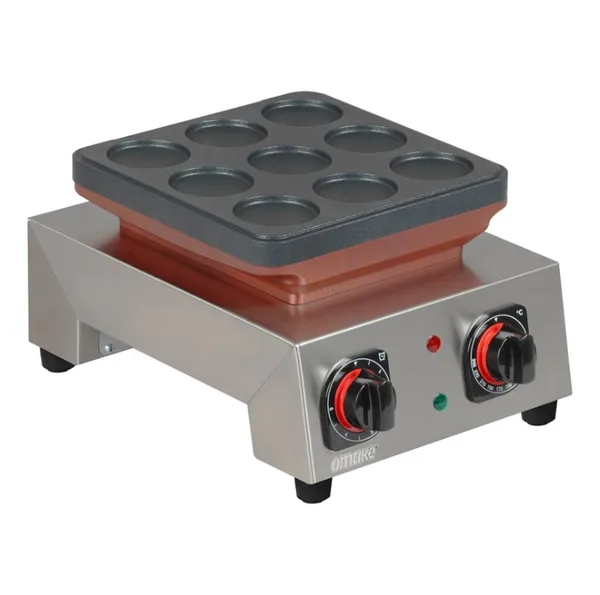 Omake Elektrikli Manuel Büyük Top Poffertjes Model Tekli Pankek Makinesi Zamanlayıcılı PFR01.E11.1501.Z5F