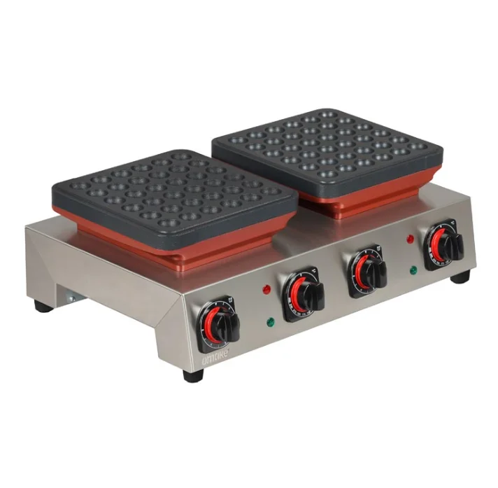 Omake Elektrikli Manuel Poffertjes Model Çiftli Pankek Makinesi Zamanlayıcılı PFR01.E21.1001.Z5F