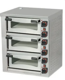 Omake Elektrikli Pizza Fırını Üç Katlı 72x72 FPZ01.E31.0703.U50