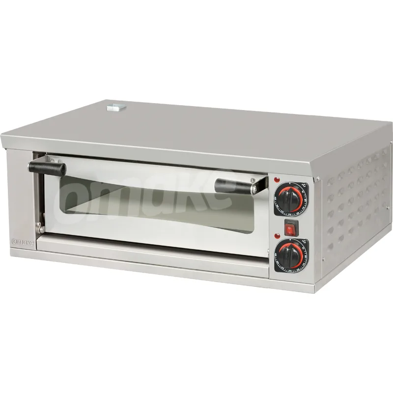 Omake Tek Katlı Pizza Fırını Elektrikli 4x 25 Cm Kapasiteli FPZ01.E11.0501.Z50