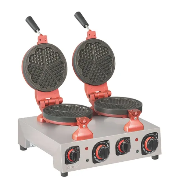 Omake Elektrikli Çiçek Model Çiftli Waffle Makinesi Zamanlayıcılı WFL01.E22.0201.Z5F