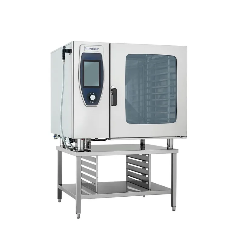 Öztiryakiler 10 Tepsili Gazlı Konveksiyonlu Kombi Fırın Kızaklı 10x2/1 Kapasiteli 7890.C1.10G21.03