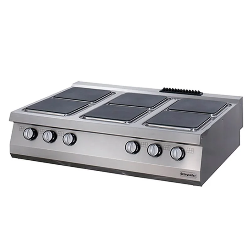 Öztiryakiler 6 lı Set Üstü Elektrikli Ocak 120x90x30 900 Seri 7865.N1.12903.21
