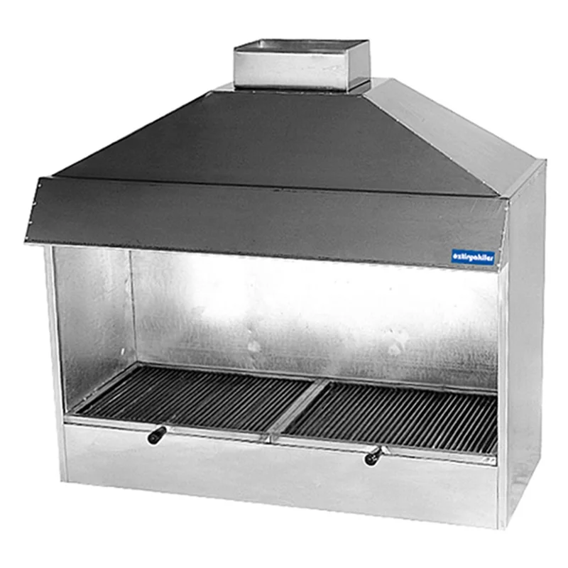 Öztiryakiler Davlumbazlı Kömürlü Izgara 100x50 7864.10502.05