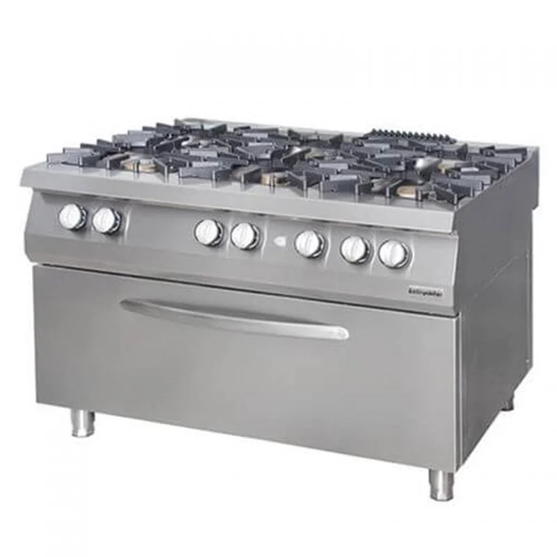 Öztiryakiler Gazlı Büyük Fırınlı 6 lı Kuzine 120x90x85 900 Seri 7865.N1.12908.50