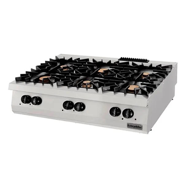 Öztiryakiler Gazlı Set Üstü Altılı Ocak 120x90x30 900 Seri 7865.N1.12903.20